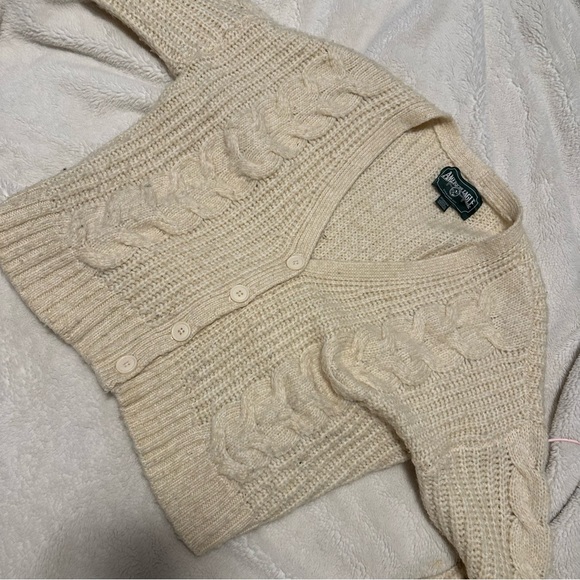 AE CROPPED KNIT CARDIGAN - Picture 1 of 6
